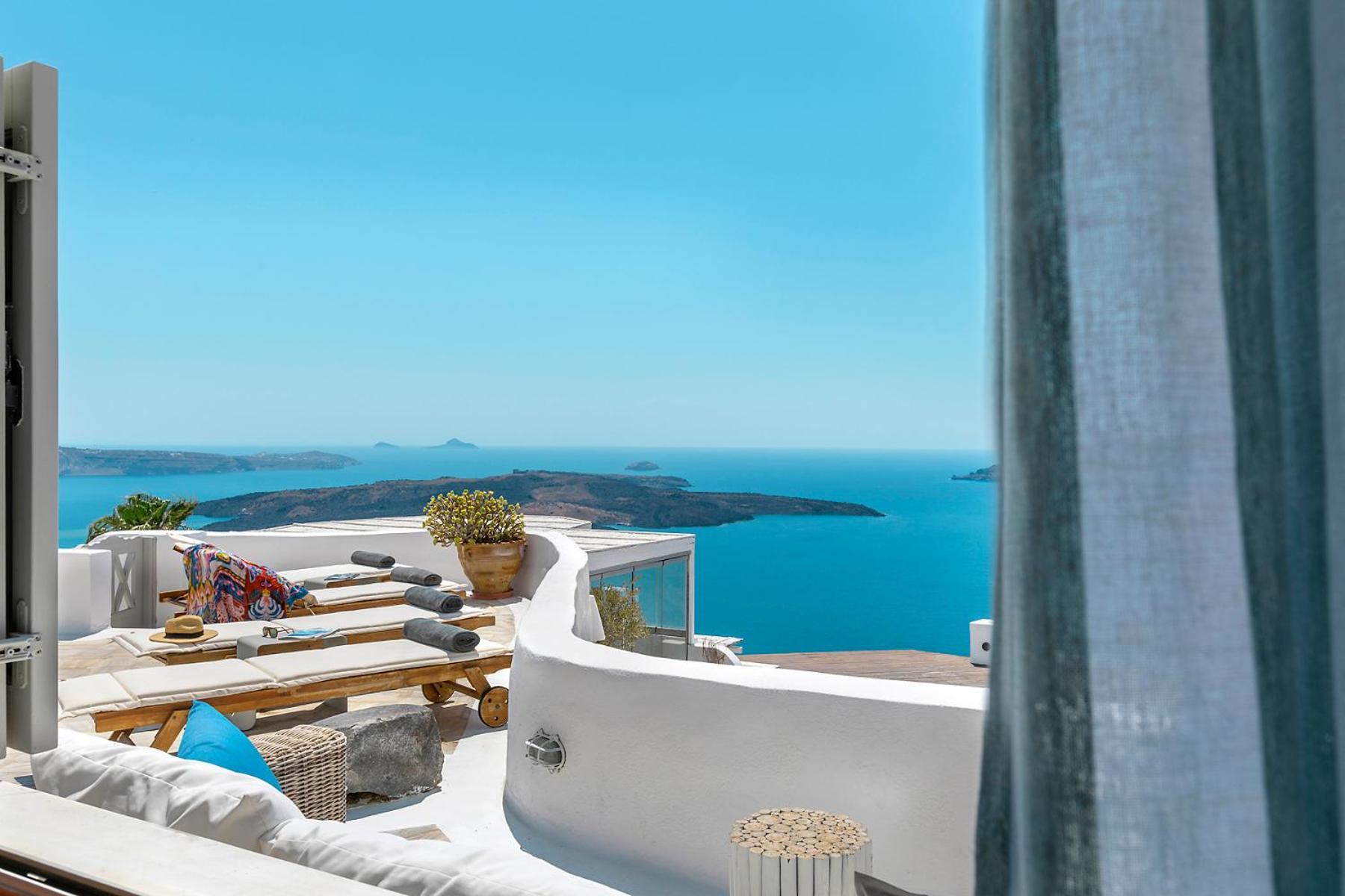180° Caldera By Stylish Stays Firostefani Bagian luar foto